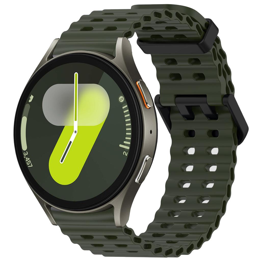 Морской ремешок для Samsung Galaxy Watch 7 FE 5 6 4 Classic 5 pro 40 44 мм Без зазоров Силиконовый браслет correa Galaxy Watch6 watch4 Ремешок