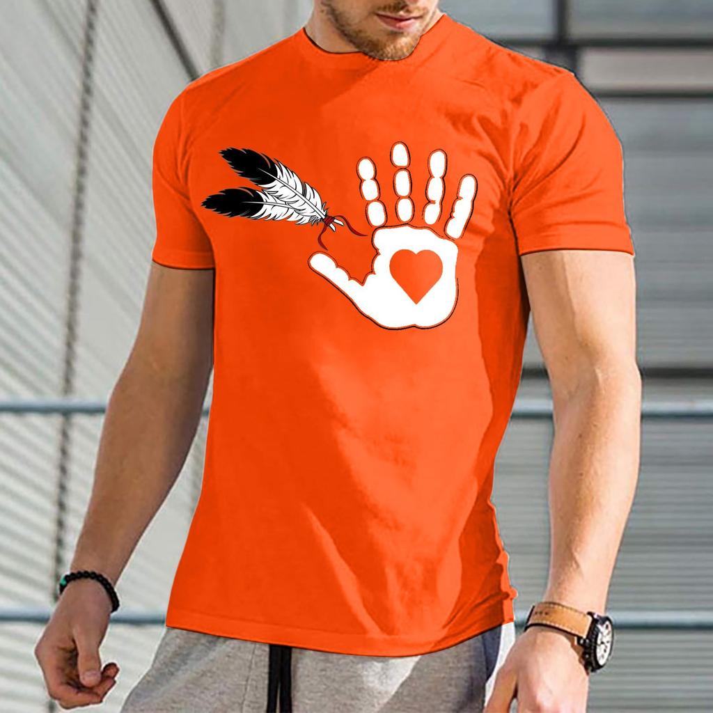 European and American men's trend simple style 3D digital printing short-sleeved T blood, can be sent on behalf of one piece