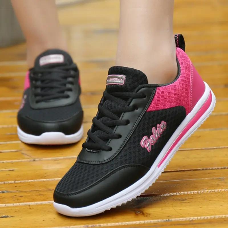 Women's Sports Shoes Classic Sneakers Woman Breathable Mesh Lace Up Sneaker Lightweight Casual Shoes for Women Casual Tennis