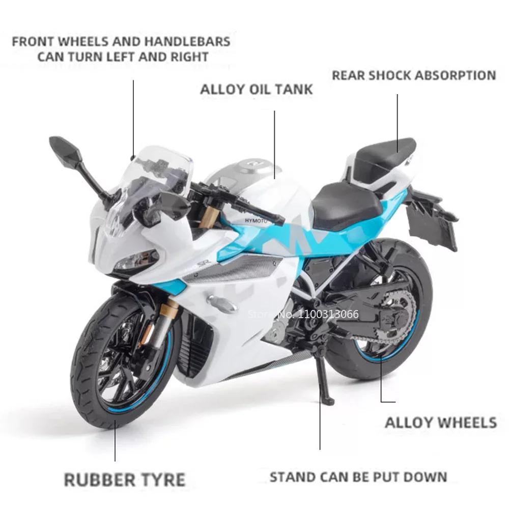 1/12 Сплав Литой Под Давлением Cfmoto 250SR Гоночный Мотоцикл Модель Автомобиля Игрушки Резиновые Шины Свет Звук Мотоцикл Транспортное Средство для Детей Подарки