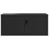 Filing Cabinet Black 90x40x110 cm Steel