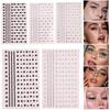 Girl Group Rhinestone Face & Eye Makeup Stickers: Tear Diamond Stage Flash Mini Jewels