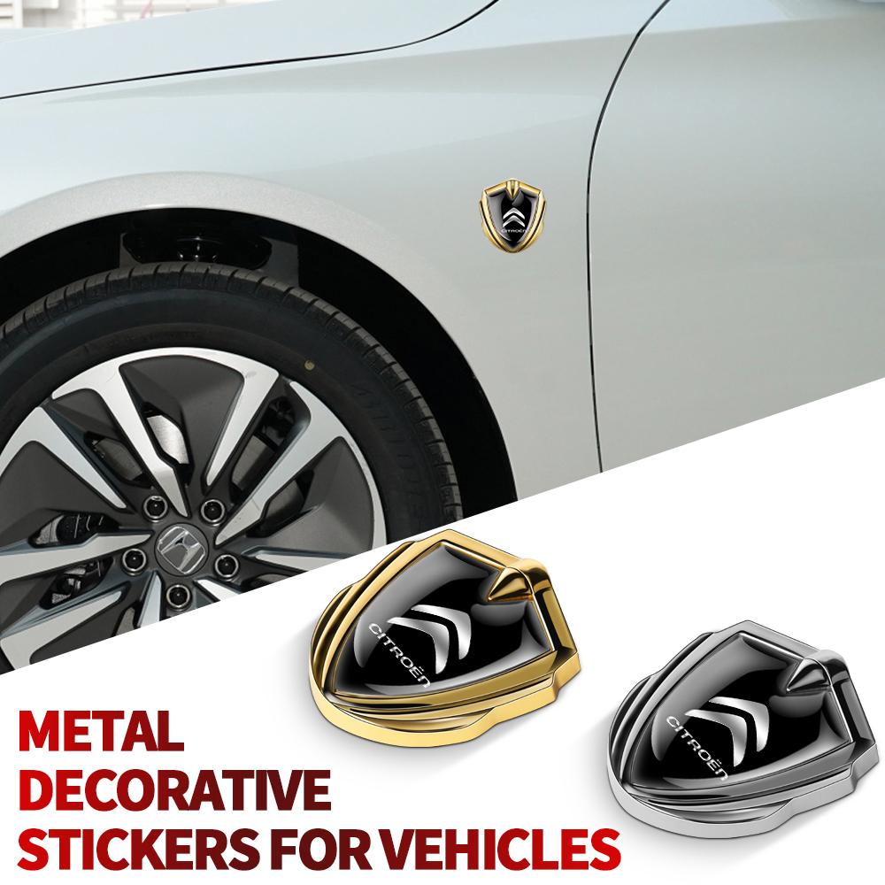 OAUH2 1PC 3D Metal Car Body Stickers For CITROEN C1 C2 C3 C4 C4L C6 C5 VTS C-ELYSEE Custom Badges Decoration Styling Auto Accessories