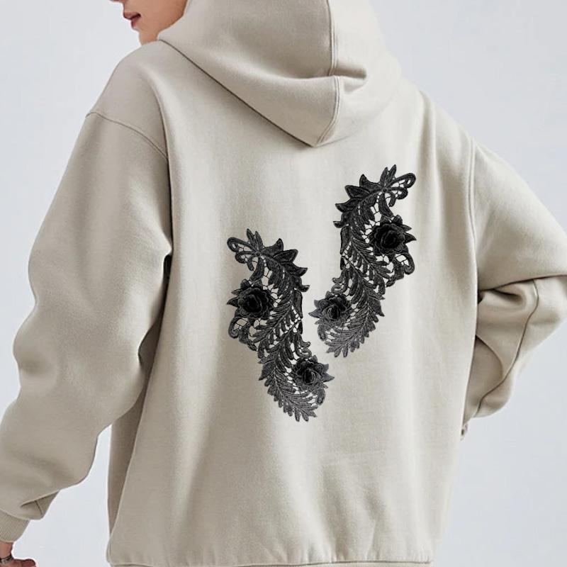 1 пара аппликаций из ткани с цветами для модной одежды, платья, декора, 3D, полые, водорастворимые, для DIY-поделок, кружевная вышивка