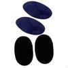 2 Pairs Sew-On Oval Elbow/Knee Patches Jeans Repair Craft Sewing Applique
