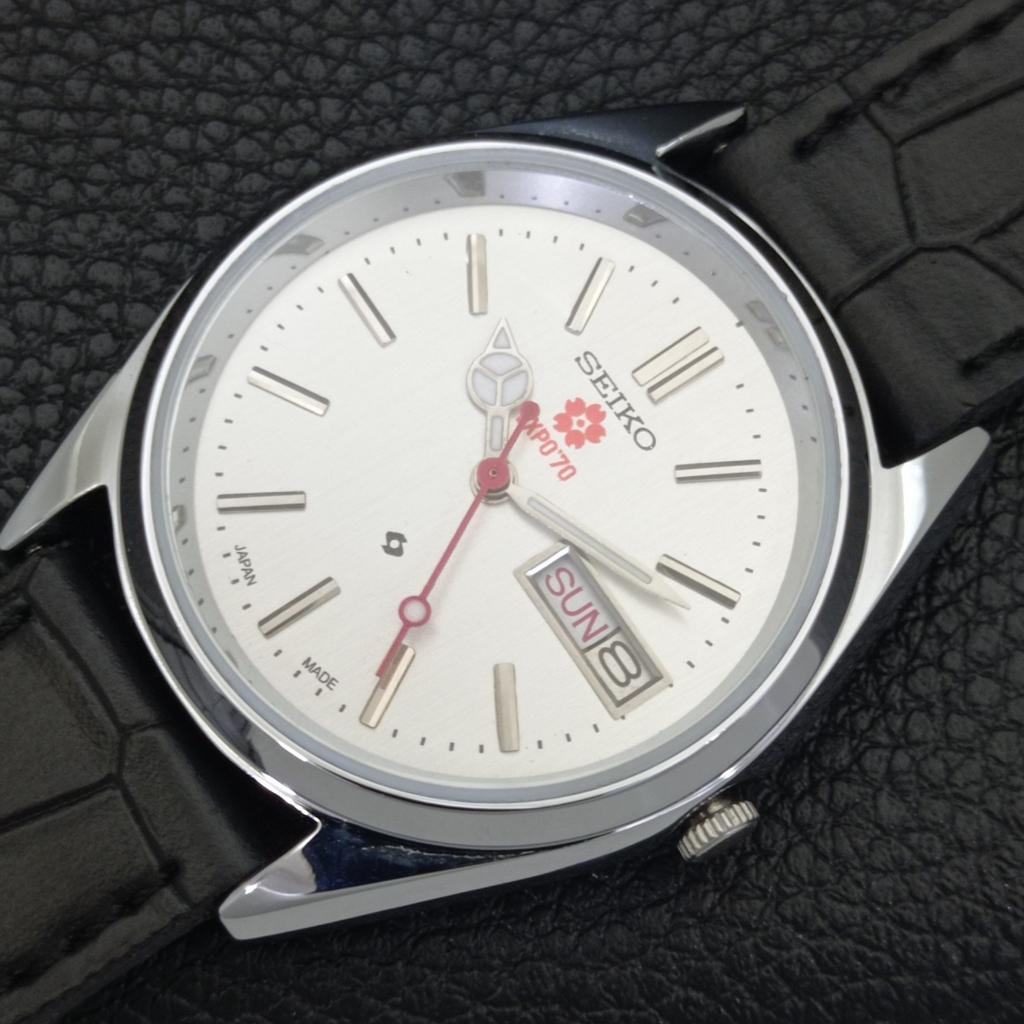 ВИНТАЖНЫЕ ОТРЕМОНТИРОВАННЫЕ МУЖСКИЕ ЧАСЫ SEIKO EXPO 70 АВТОМАТИЧЕСКИЕ 6309A ЯПОНИЯ a441921-9