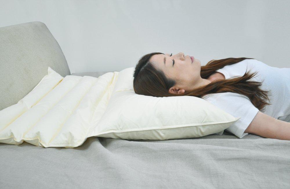 Складная подушка BOMA с белой наволочкой (ОКМВХ) для гостиниц и постоялых дворов