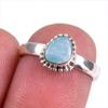 Natural Australian Opal Gemstone Handmade 925 Solid Silver Gift Ring S.5.5 K4s46