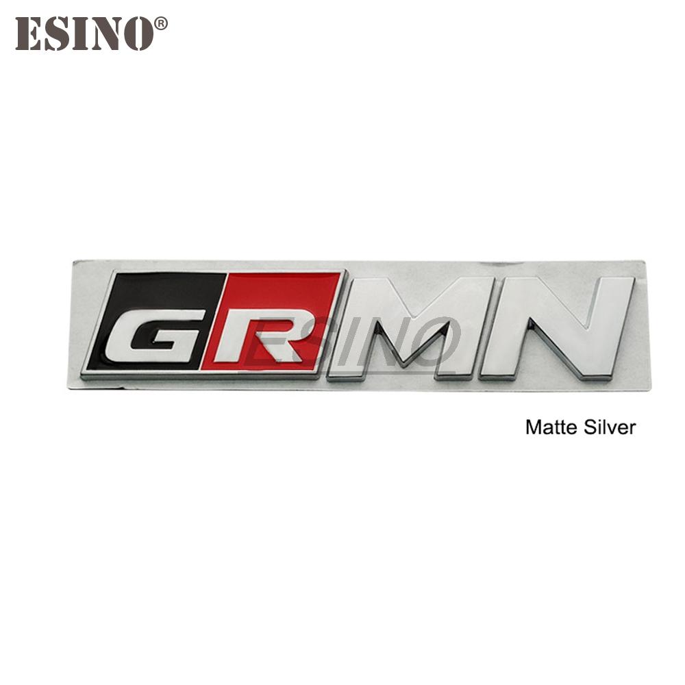 gjcr7 Car Styling Gazoo Racing GR GR MN 3D Car Zinc Alloy Badge Adhensive Metal Emblem Decal for Toyota Supra AE86 GT86