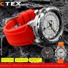Выпуклый ремешок для часов Силиконовый браслет для timex T2N738 T2N739 T2N720 T2N721 T49706 Ремешок для часов с бабочкой Резиновый ремешок 24X16 мм