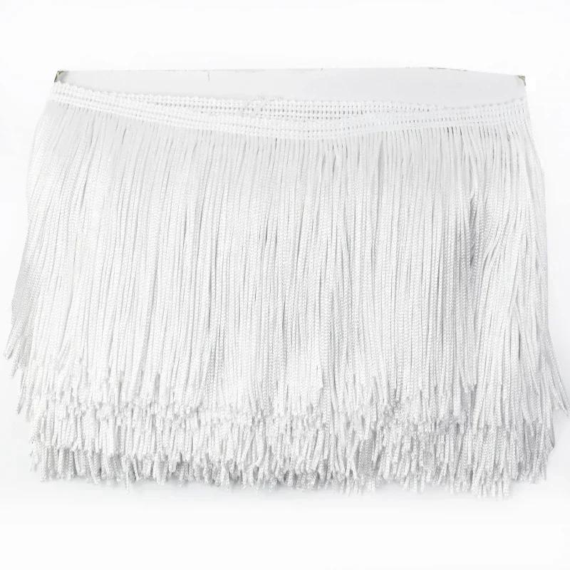 5М Meetee Полиэстеровая бахрома с кисточками 10-30см Кружевная отделка Лента для платья Занавеска Декоративные ленты Бахрома Ткань Швейная фурнитура