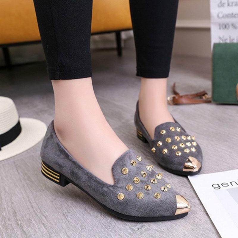 Premium Quality Women Fashion Sexy Comfort Low Heel Ladies Shoes Ballet Flats
