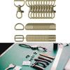 50Pieces Swivel Snap Hooks, Metal D Rings, Triglide Slide Buckles for DIY Handicrafts Backpack Handbag Tote Purse
