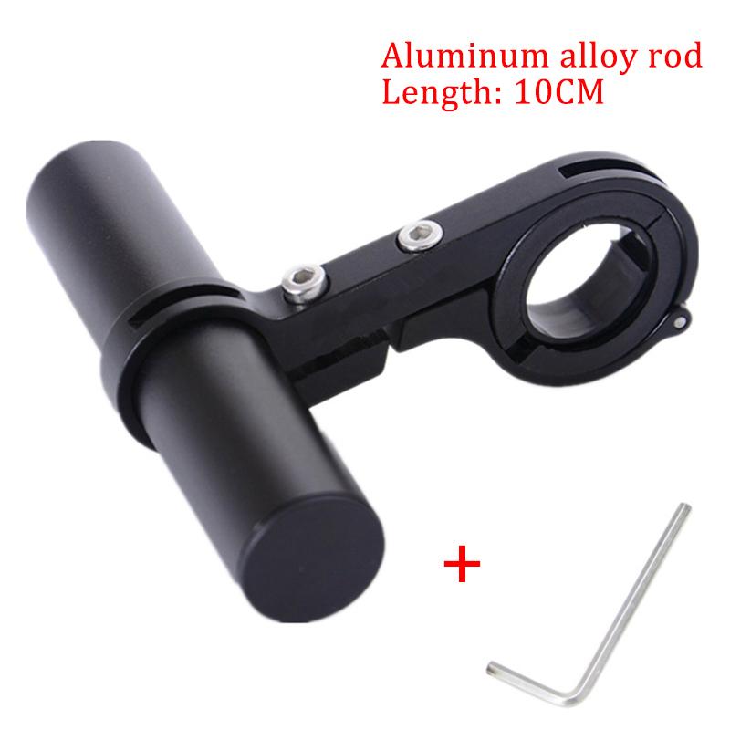 Bicycle Handlebar Bracket Extended Bike Headlight Mount Bar Computer Holder Lantern Lamp Support Rack Alloy Fiber Stand