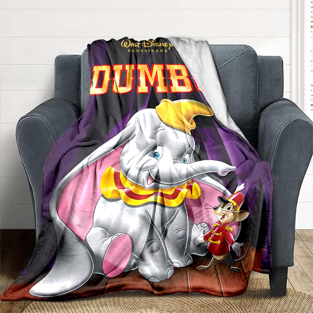 1Pc Dumbo'S Magical Flight Blanket Soft And Comfortable Casual Warm Camping Travel Christmas Halloween Xmas Gift M924309