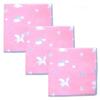 Unicorn Pink Gauze Set of Made In Iroha Mameo Series Handkerchiefs, 3, Japan, 100% Cotton, 35x35cm,