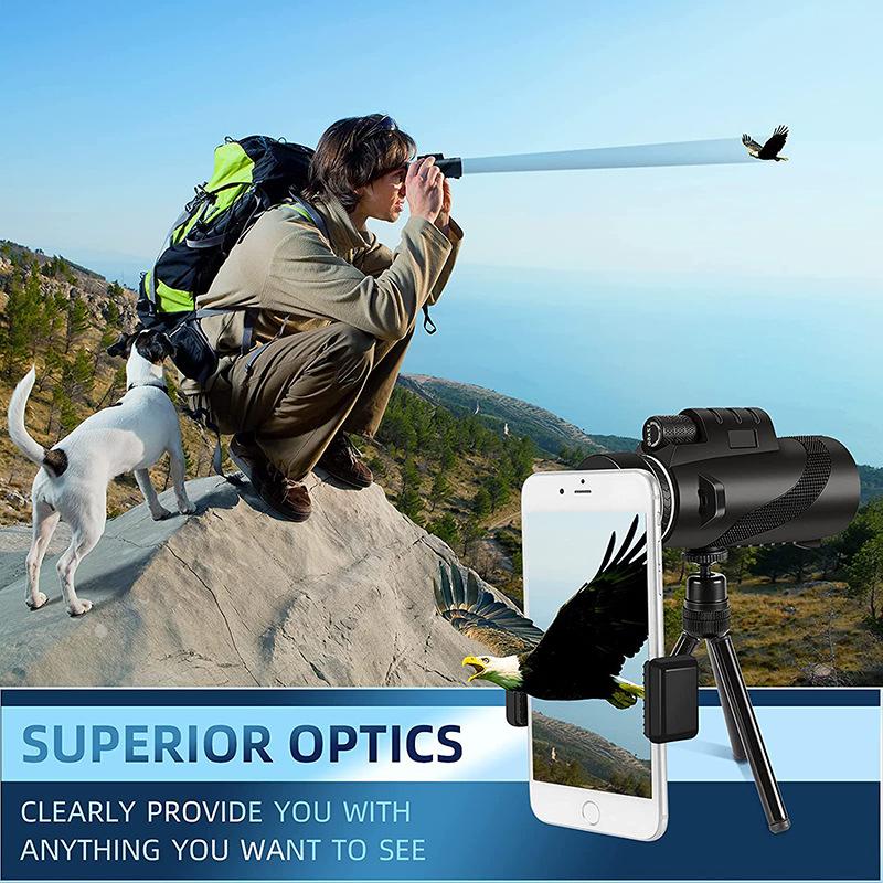 80X100 Telescope 12X50 Monocular Telescope 40X60 Astronomical Telescope Magnifying Glass Bird Watching Mirror