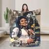 Пледовое одеяло MJ от певца Майкла Джексона для дивана Мягкое уютное плюшевое одеяло 50x60 дюймов Покрывала разных размеров для всех сезонов