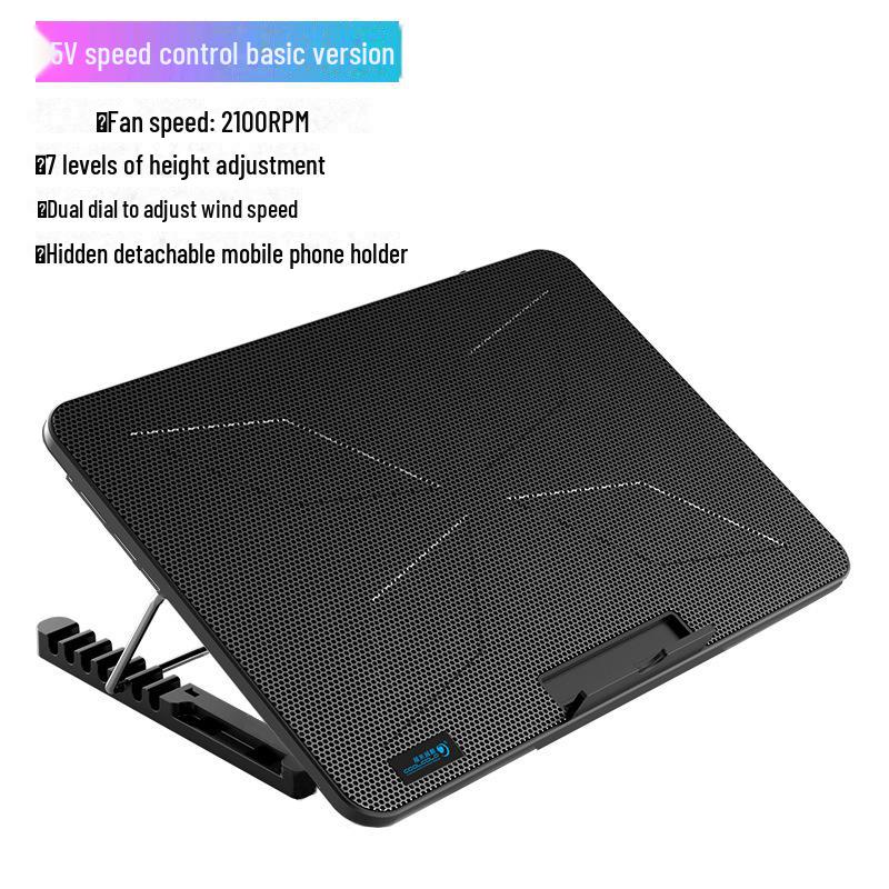 Улучшенный тонкий кулер для ноутбука с шестью вентиляторами и сенсорным управлением для игровых ноутбуков