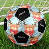 Custom Name Christmas reindeer Theme Size 5 Soccer Ball, Suitable for Both Indoor and Outdoor Matches, a Gift Suitable for Everyone.
