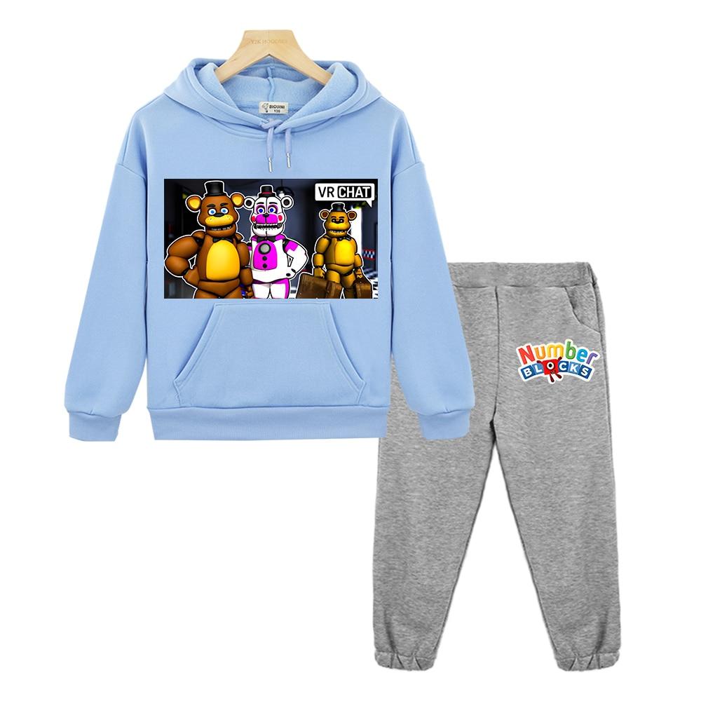 Наборы с капюшоном Bear Rabbit Game Kawaii, флисовая толстовка для мальчиков и девочек, осенняя толстовка с капюшоном в стиле аниме, куртка, пуловер, детский бутик FNAF