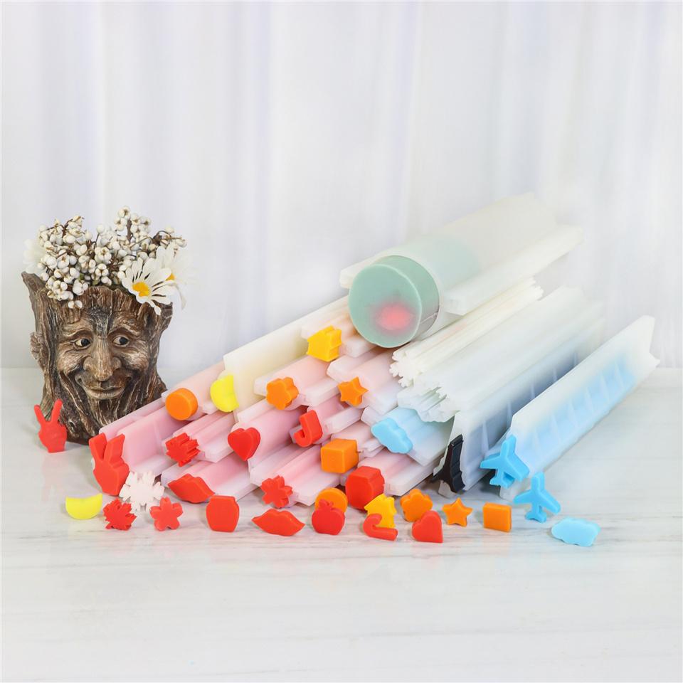 Silicone Tube  Mold Cake Rolls Long Sandwich Fruit Pinapple Tube Column Silicone Soap Mold Embed Soap Making Supply