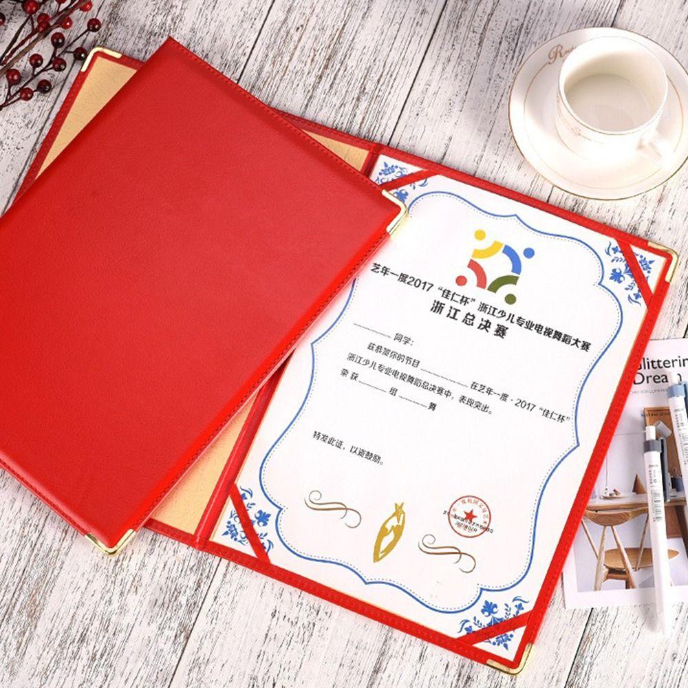 Thicken Paper Cover A4 Certificate Holder New Case Cover