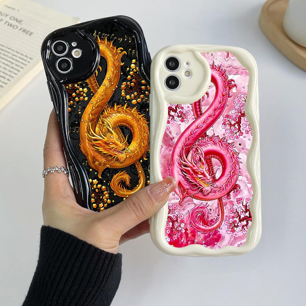 Ae77 Dragon Design Art Защитные чехлы для телефонов для Xiaomi Poco X5 F6 Redmi Note 13 12 11 Pro 13C 12C A3 Huawei Honor 90 Wave TPU задняя крышка