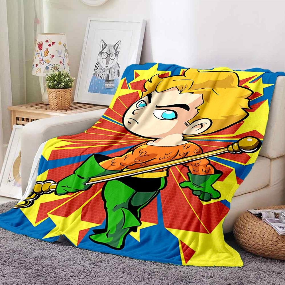 1pc Aquaman Flannel Throw Blanket, Soft, Warm & Cozy for Couch, Bed, Office, and Travel, Versatile All-Season Gift, Christmas present yy251022073
