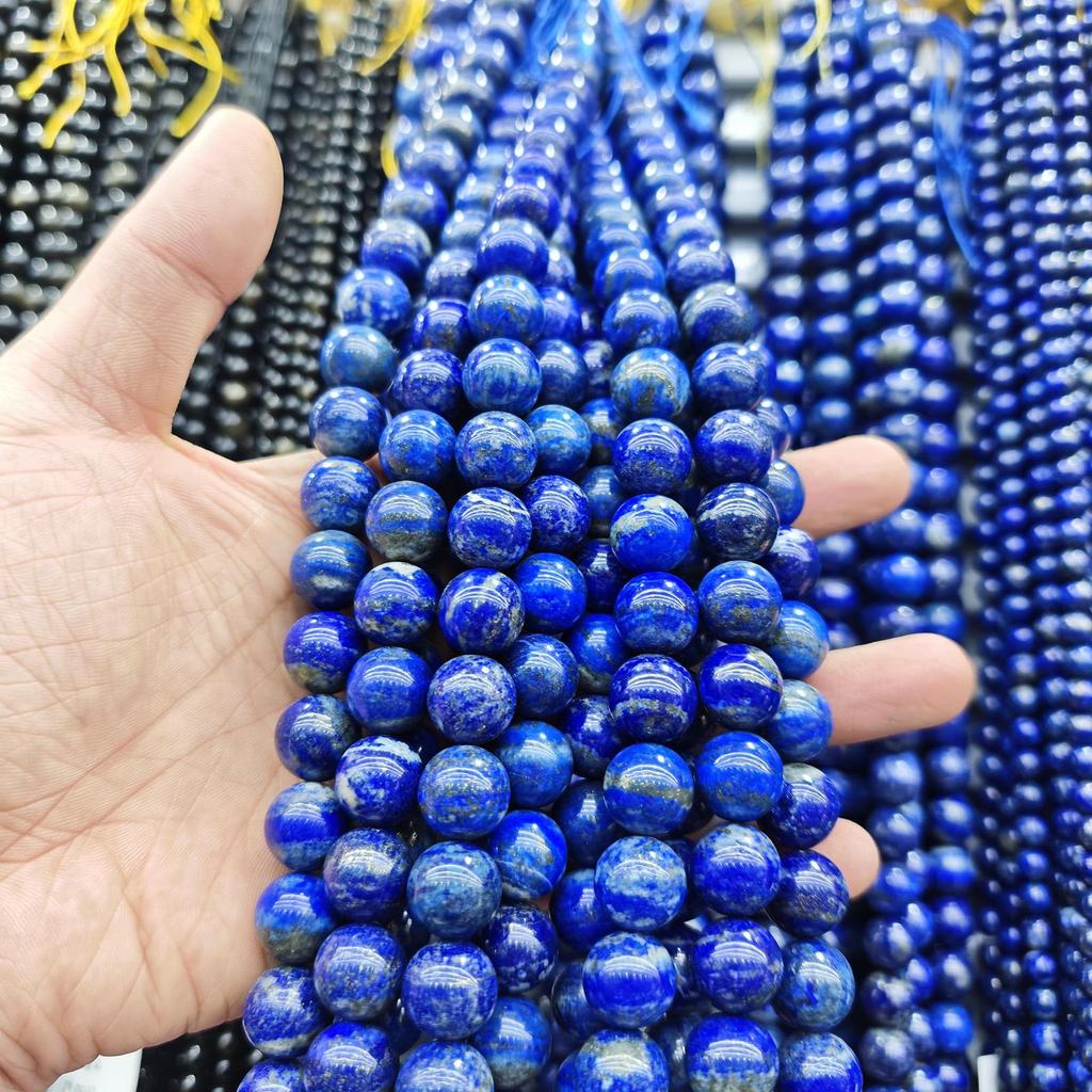 Серия «Синий» Бусины из натурального камня Аквамарин и Голубой кружевной агат для изготовления украшений своими руками