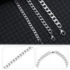 5/7/9/MM Men Punk Gothic Choker Cuban Chain Metal Collar Heavy Link Stainless Steel Necklace