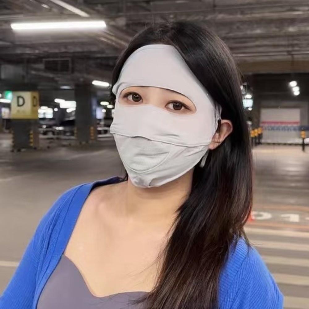 Moisture-wicking UV-resistant Face Mask Ice Silk Face Protection  Summer Season