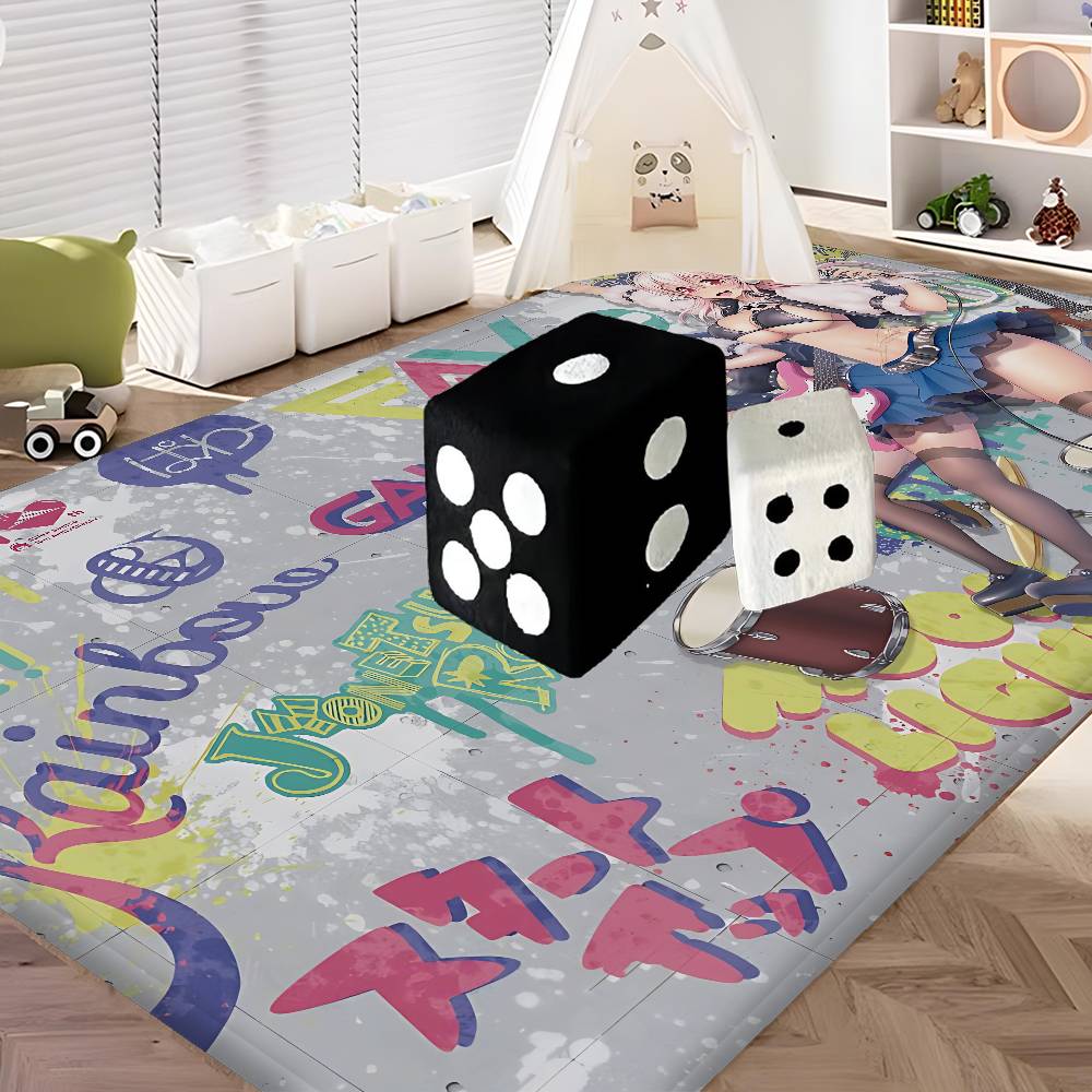 Super Sonico Manga Room Mats Washable Non-Slip Living Room Sofa Chairs Area Mat Kitchen Alfombra