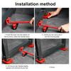 Furniture Lift Mover Tool 220Lbs Load-capacity Portable Furniture Mover Sliders Tool with Adjustable Height Lifting Tool Lever