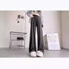 Женские брюки палаццо из клейкого риса 2024 - Весенне-осенний повседневный свободный стиль с прямыми штанинами