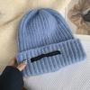 Loose Big Head Knitted Hat for Women In Winter Wool Hats In Autumn and Winter Warm Suitable for Round Face Showing Small Piles of Hats