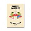 Retro Aesthetic Dance Frog Art Poster Decor Trendy Wall Motivational Quote Print Mushroom Meditate Canvas Room Home Painting