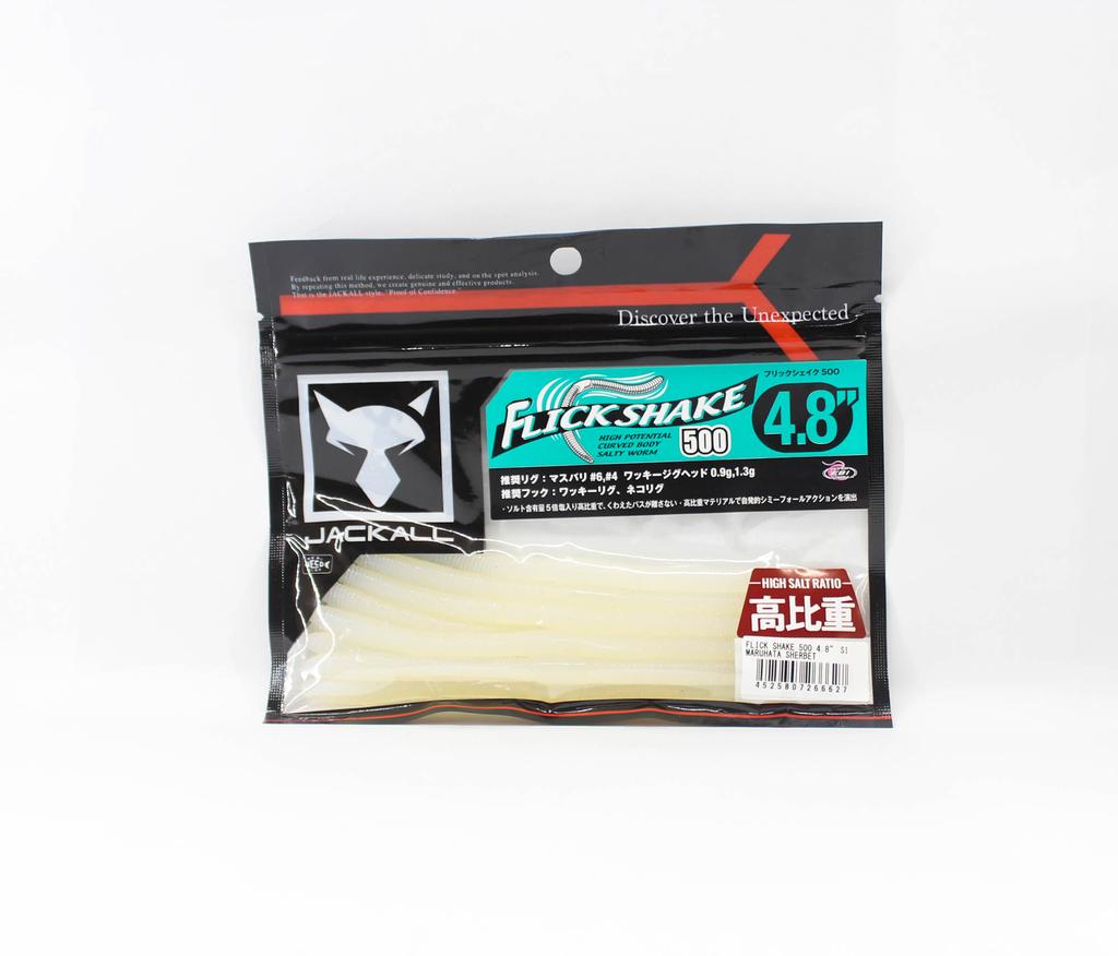 Jackall Мягкая приманка Flick Shake 500 4,8 дюйма Maruhata Sherbet (6627)