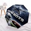 Складной зонт Dallas Cowboys с принтом, для улицы, отдыха и путешествий, прочная ткань зонта, подарок на день рождения и праздник