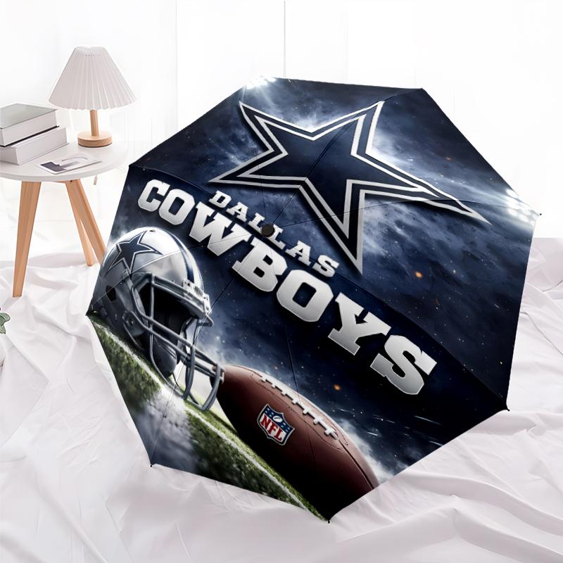 Складной зонт Dallas Cowboys с принтом, для улицы, отдыха и путешествий, прочная ткань зонта, подарок на день рождения и праздник