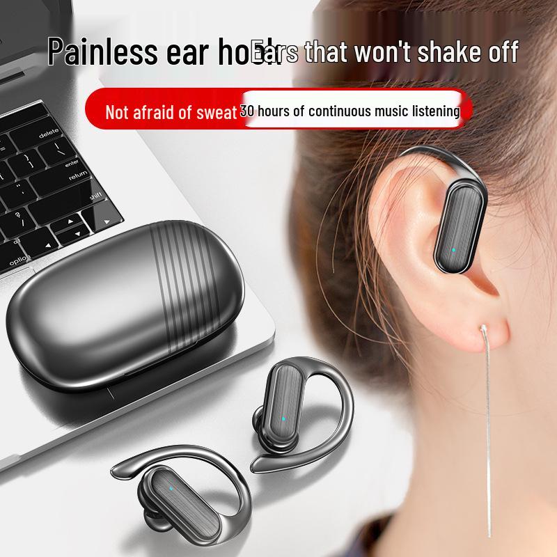 Беспроводная Bluetooth спортивная гарнитура-крючок A520: Сверхдлительное время работы от аккумулятора, Водонепроницаемый, Стерео, Открытая конструкция.