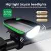 Front Bicycle Light with Horn for Mountain Road Fet Bike Fetbike Rechargeable MTB Flashlight Waterproof Cycling Goods