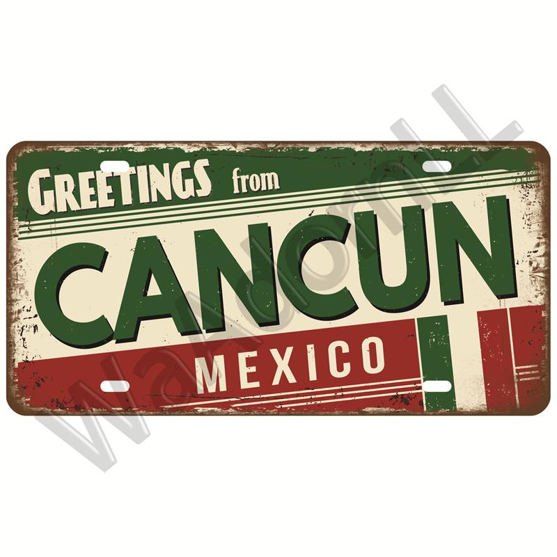 Городской штат Винтаж жестяная вывеска жесть пластина ретро металлический знак плакат для бара паба клуба мужская пещера гараж настенное украшение арт декор