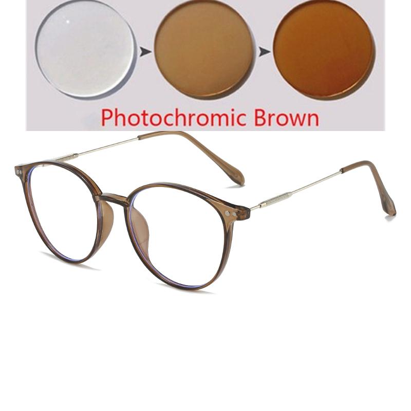 0 -0.5 -0.75 To -4.0 Women Men TR90 Oval Prescription Glasses With Cylinder Literary Nearsighted Glasses For Students Look Far