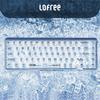 LOFREE 1% Прозрачная медуза Переключатель Двухрежимная Беспроводная Механическая Клавиатура