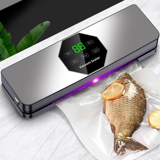 Полностью автоматический вакуумный упаковщик с УФ-стерилизацией, съемным основанием, цифровым дисплеем, мощной силой всасывания, упаковочной машиной для консервирования пищевых продуктов