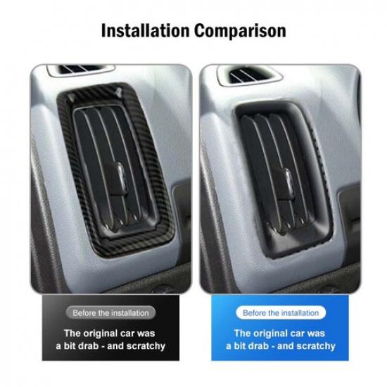 Carbon Fiber ABS Side Air Vent Outlet Cover Trim for Chevy Colorado/Canyon 2014+