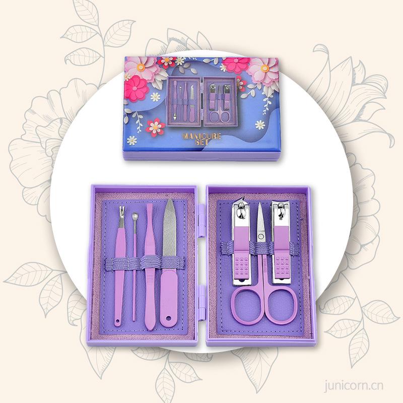 Набор для маникюра и педикюра из 30 предметов из нержавеющей стали с кусачками для ногтей, пинцетом для бровей и инструментами для удаления черных точек