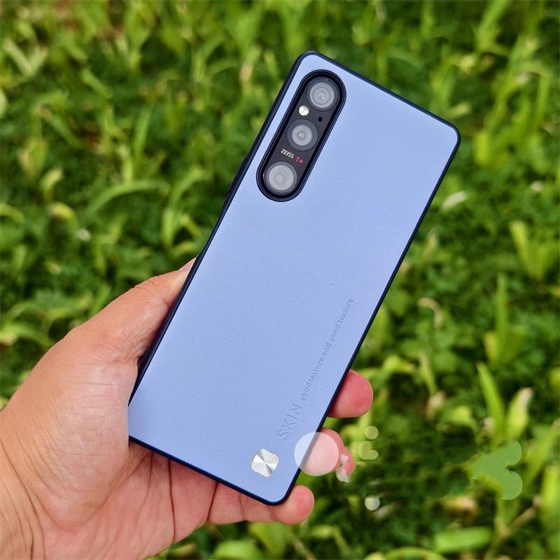 Чехол для Sony Xperia 1 V 5 10 IV 1 III Роскошный Силиконовый Кожаный Защитный Задняя Крышка Телефона Для Xperia 1iV 5V 10V Стильный Бампер
