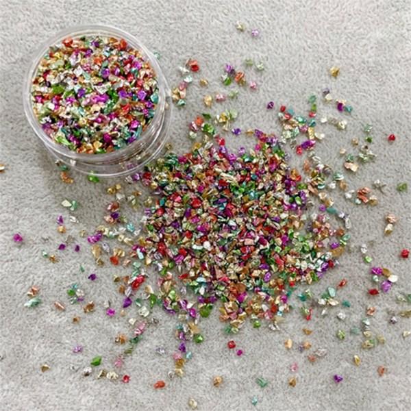 Quardi Beads Stone Nail Parts, 1 Piece, Pink Green